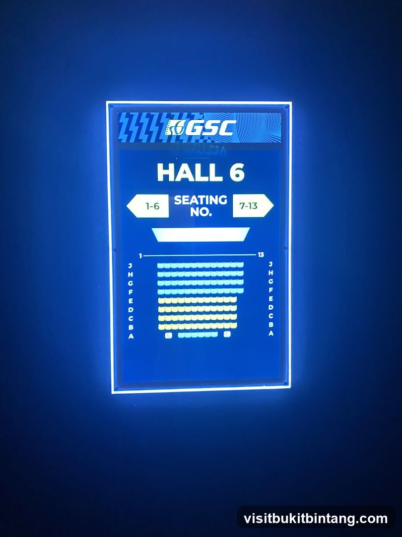 Hall 6 Seating Chart