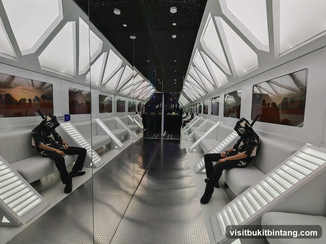 Futuristic Interior with Seating