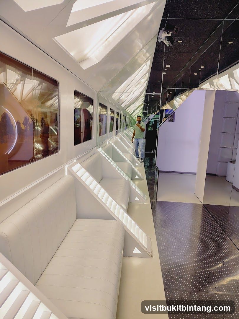 Modern Interior with Seating and Displays