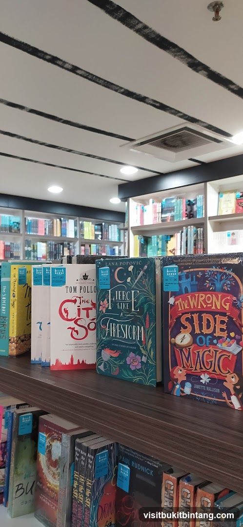 Books on shelves