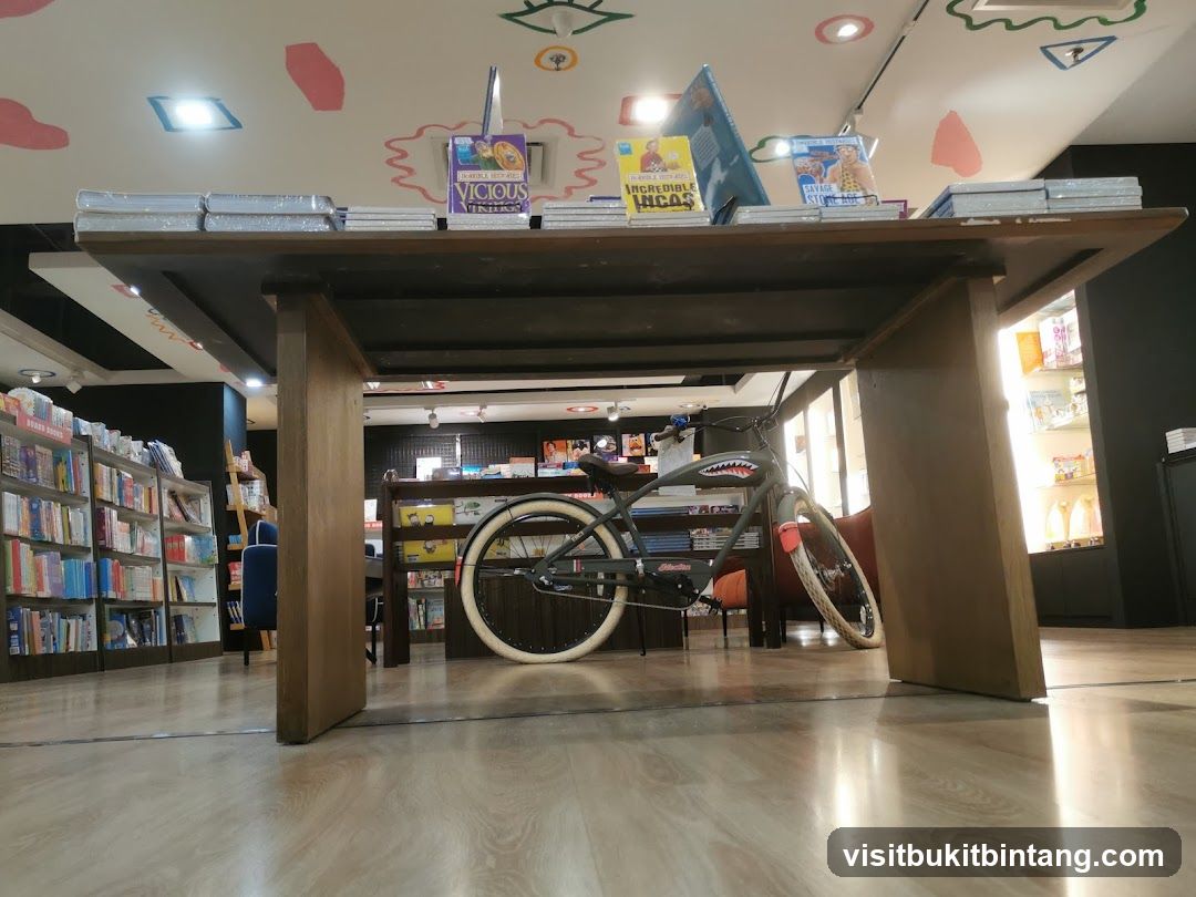 Books and Bicycle Display