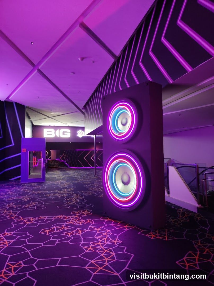 Modern Interior with Neon Accents