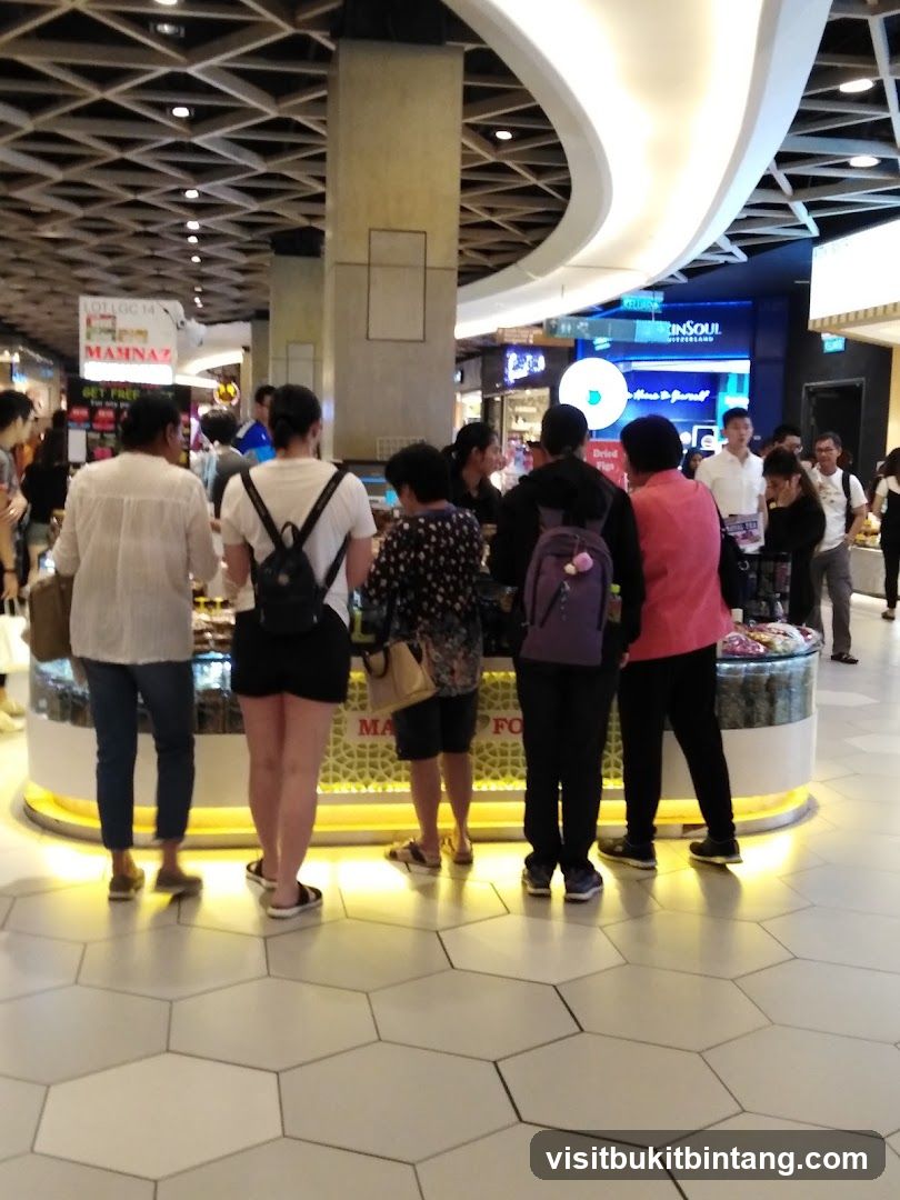 People at a food stall