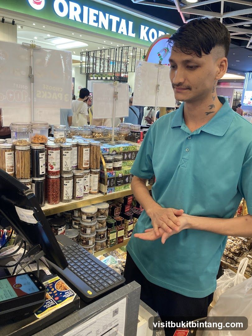 Store Employee at Checkout