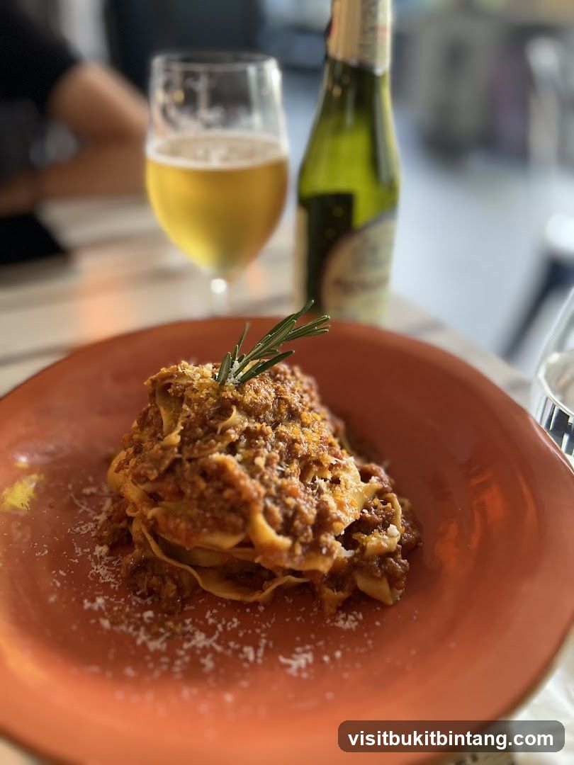 Pasta Bolognese with Beer