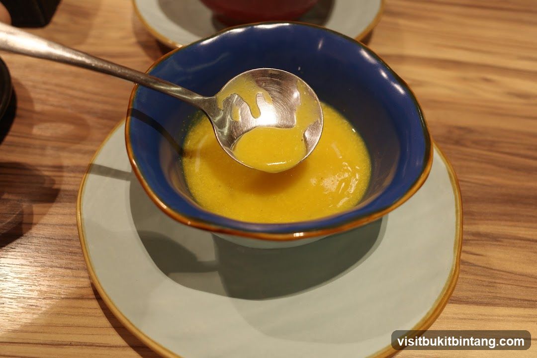 Soup being served