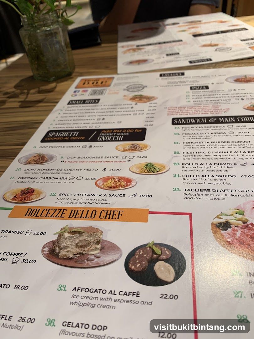 DOP Menu