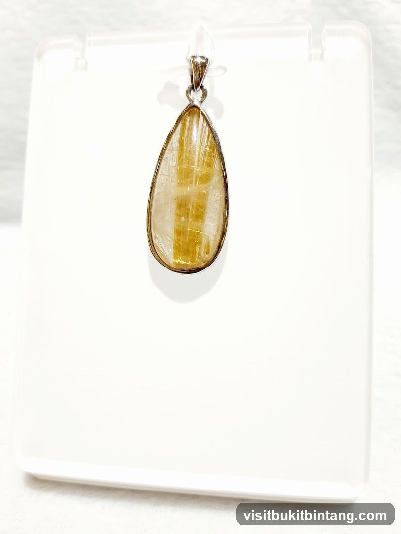 Pendant with Rutilated Quartz