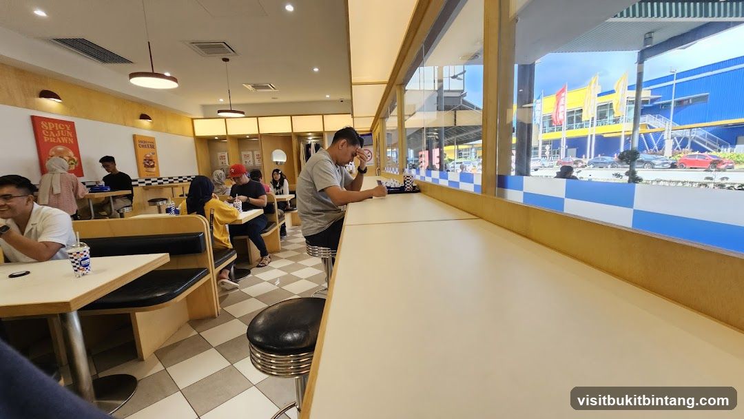 Diners at a Fast Food Restaurant