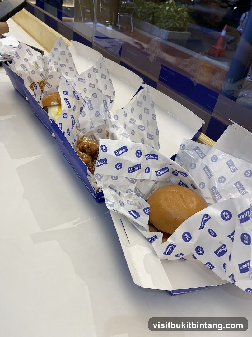 Burgers and fried chicken