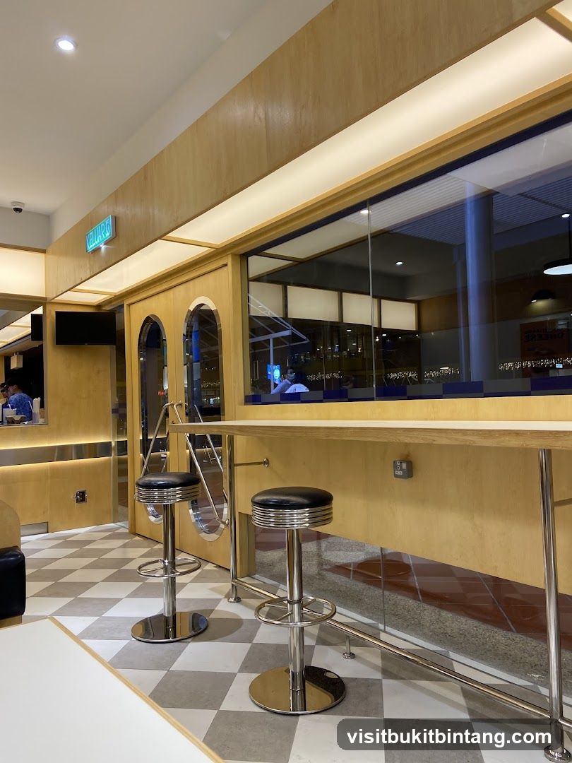 Diner-style seating area