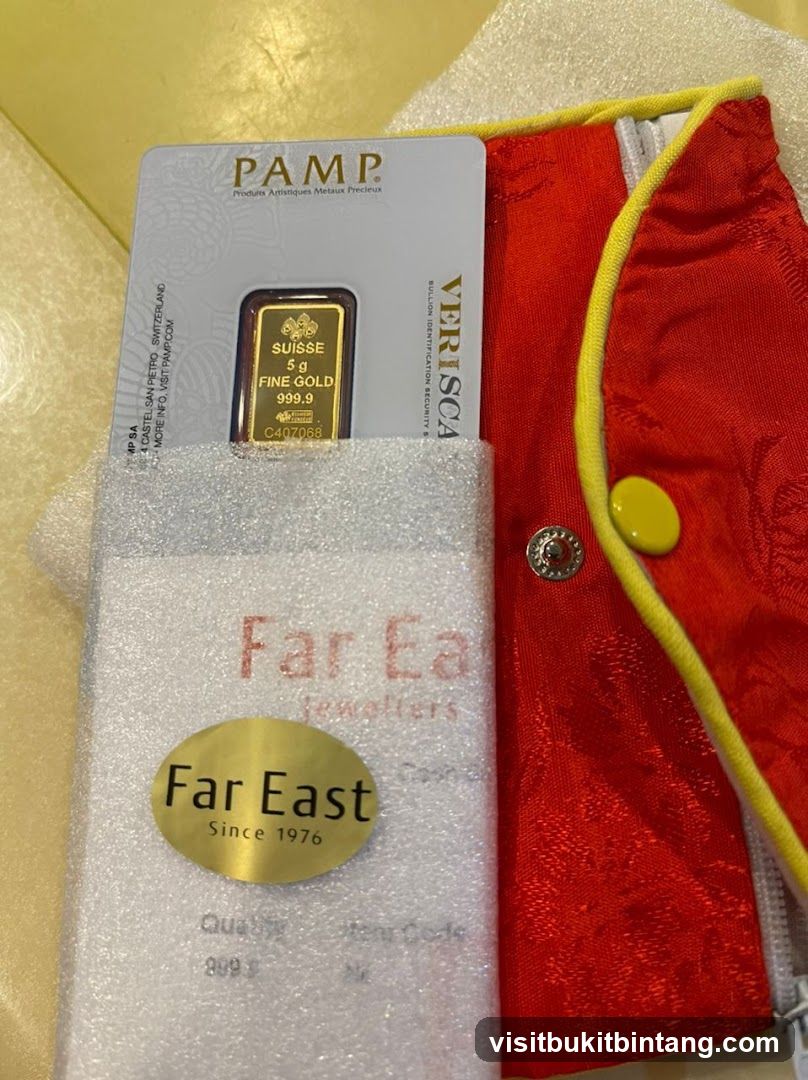 Gold Bar and Pouch