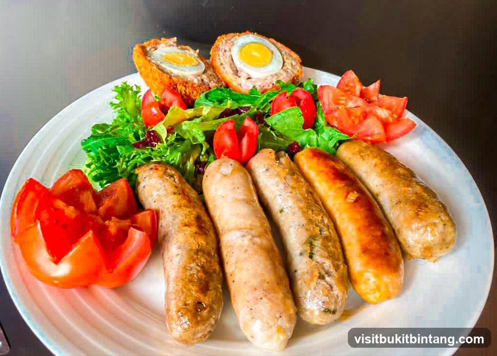 Sausage and Scotch Egg Platter