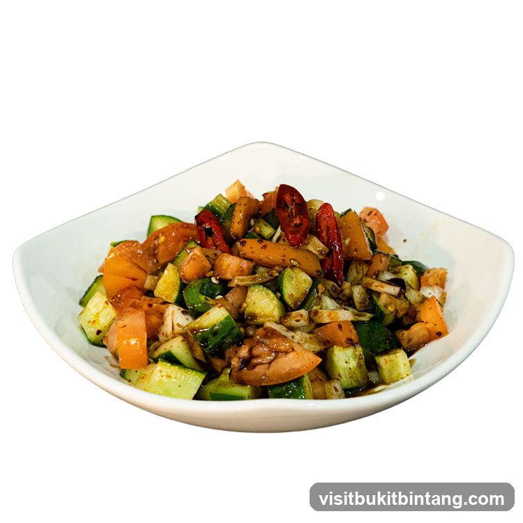 Chopped Salad with Chili Peppers