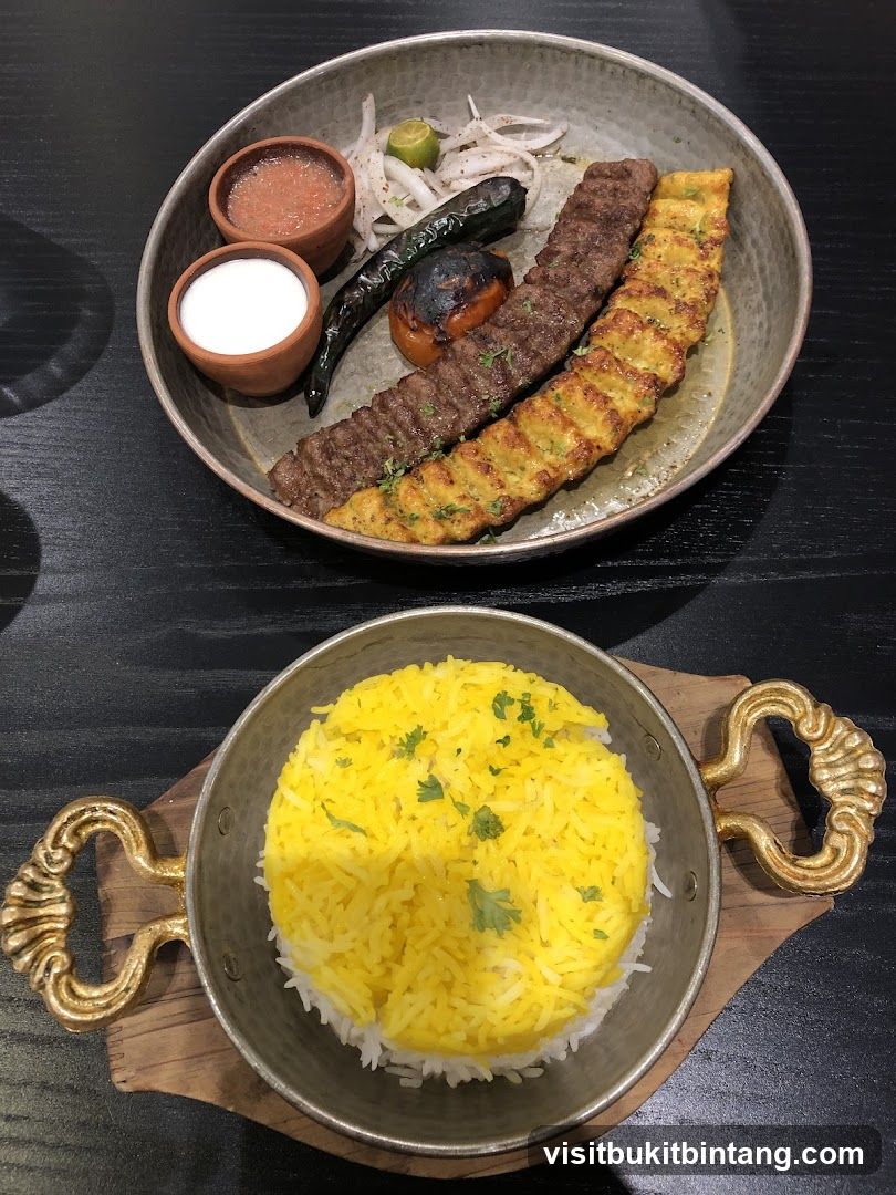Kebab Platter with Rice