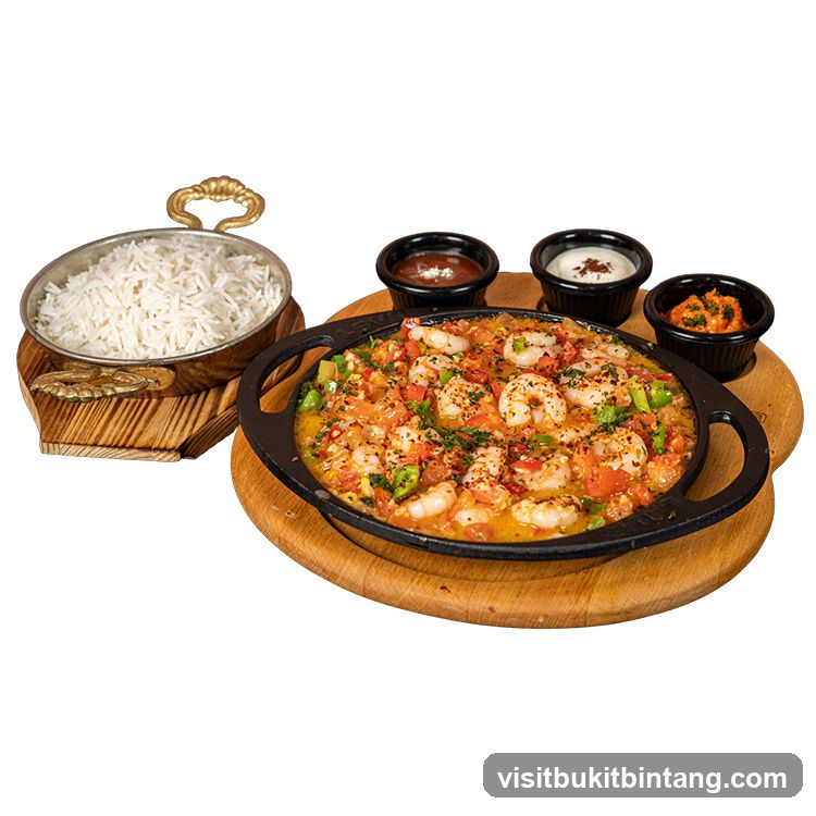 Shrimp Casserole with Rice and Dips