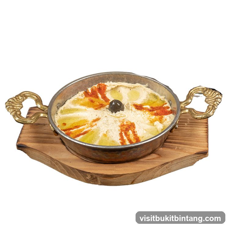 Hummus with Olive and Paprika