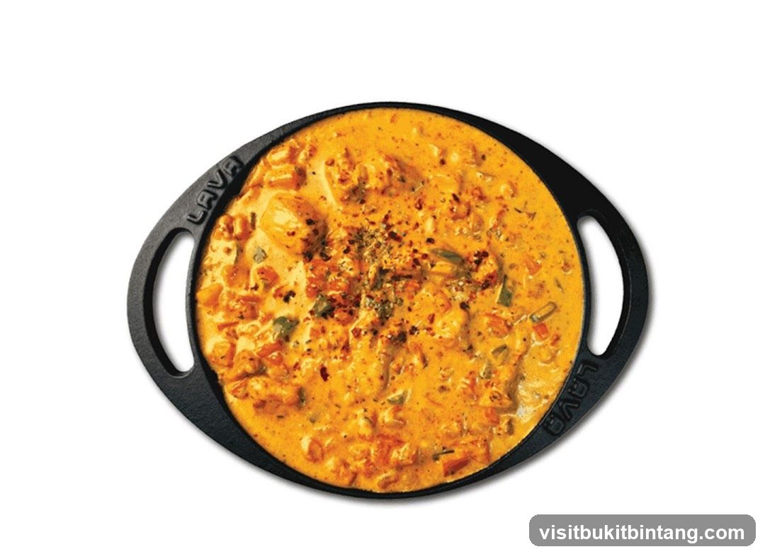 Creamy Stew in Cast Iron Pan