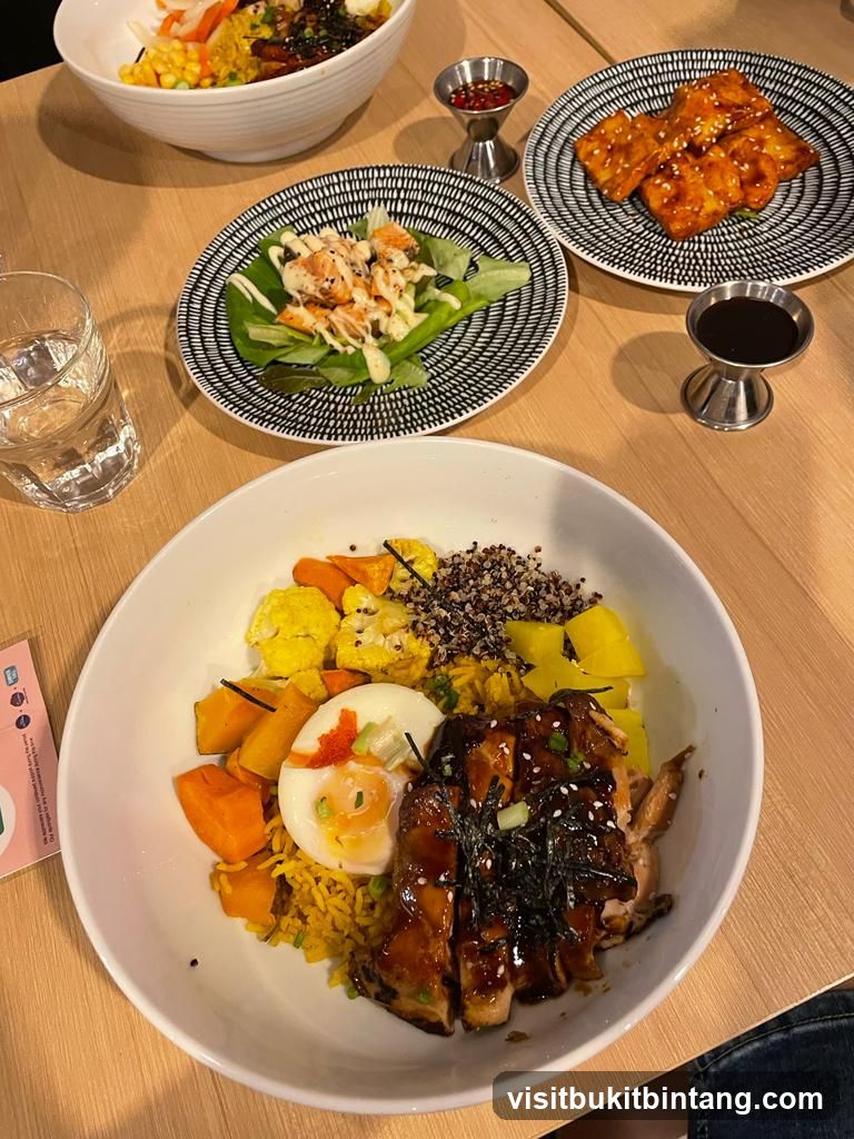 Table with various dishes