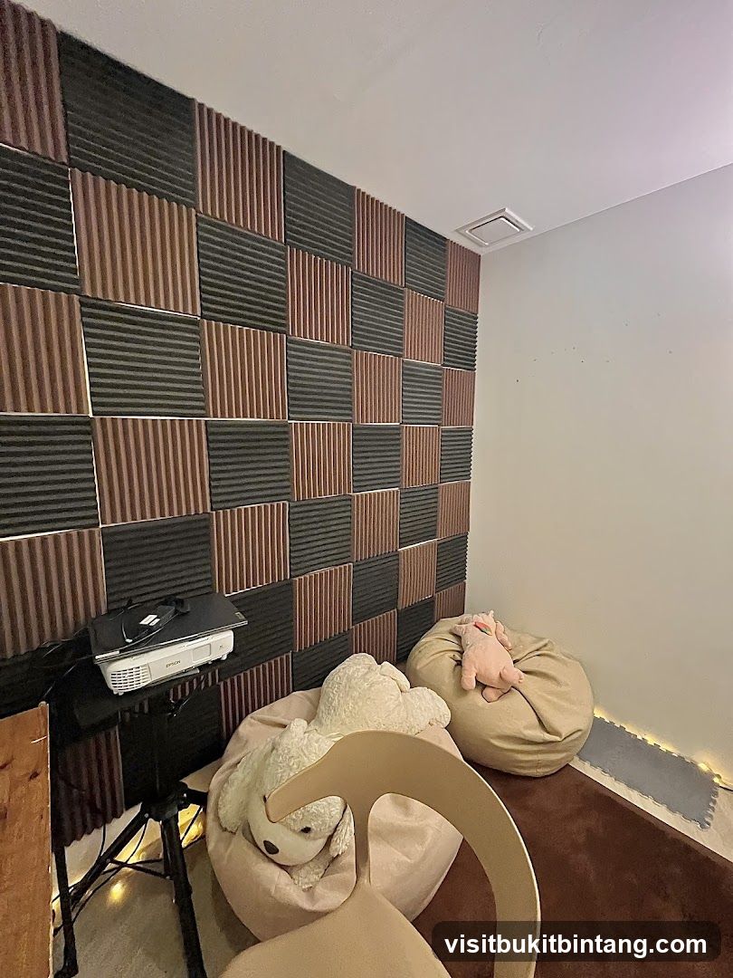 Cozy Room with Soundproofing and Beanbags