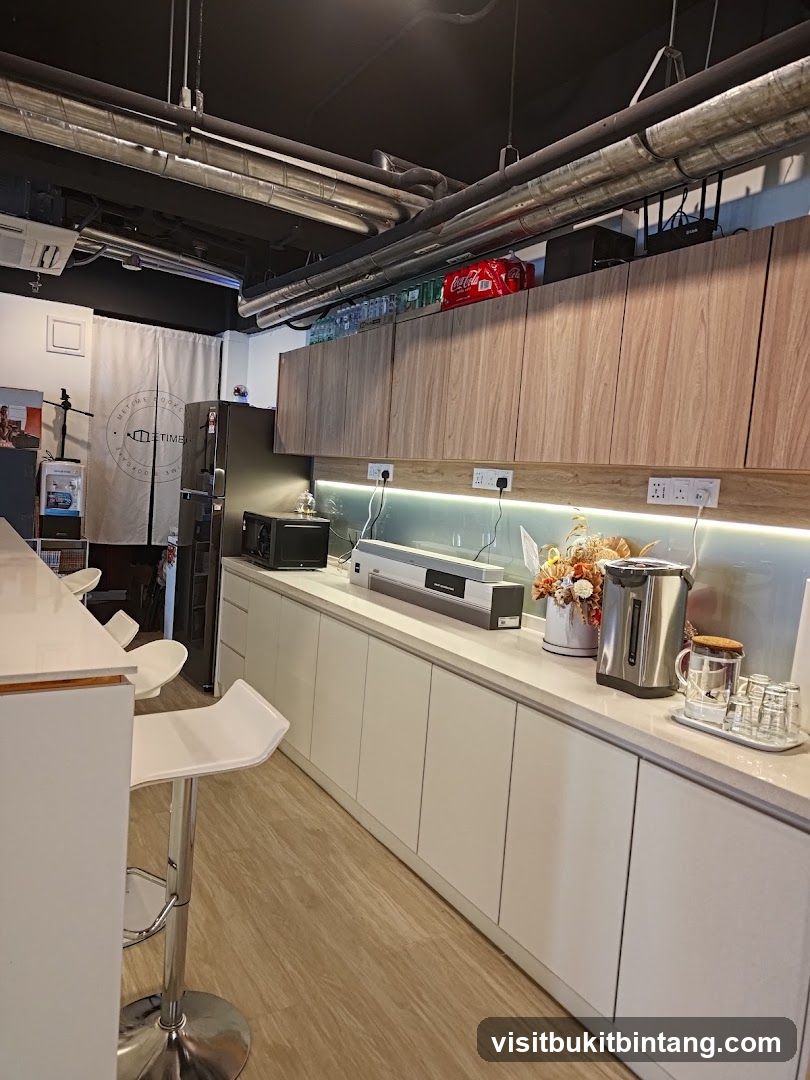 Modern Kitchenette with Bar Seating