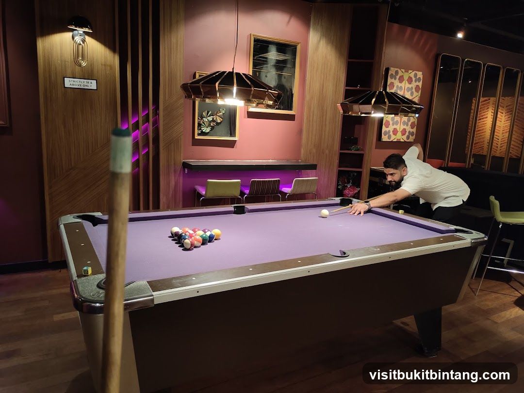 Man playing pool