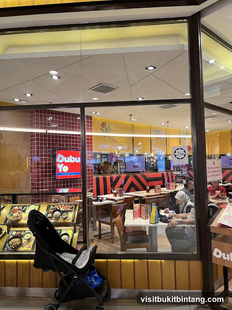 Restaurant Interior with Food Displays