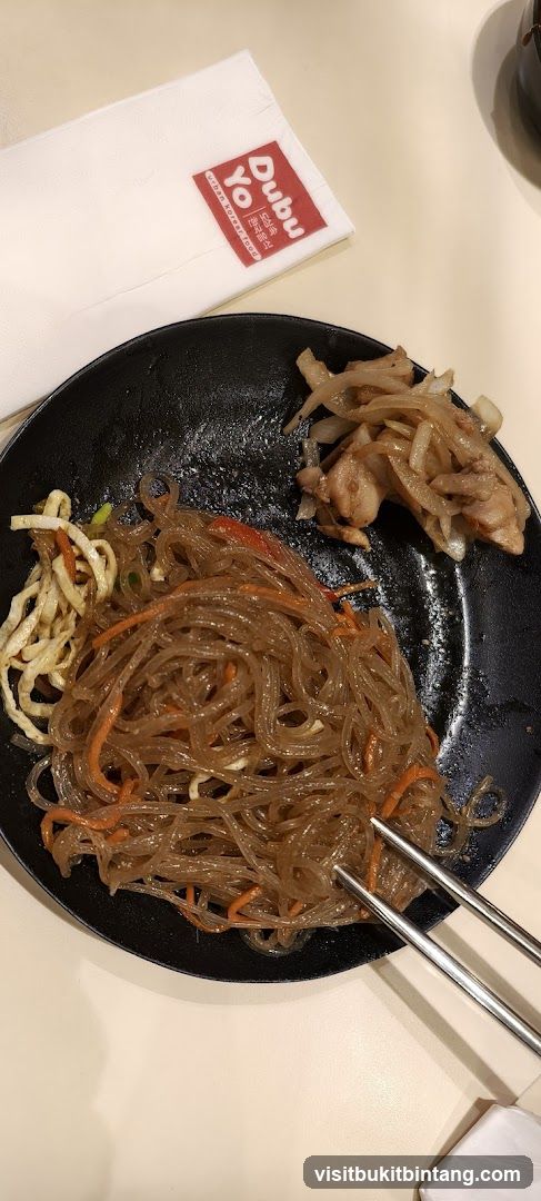 Japchae with Chicken and Onions