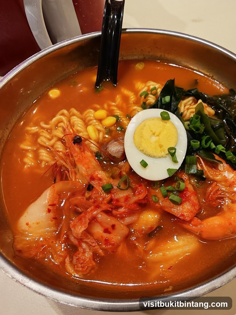 Kimchi Ramen with Shrimp