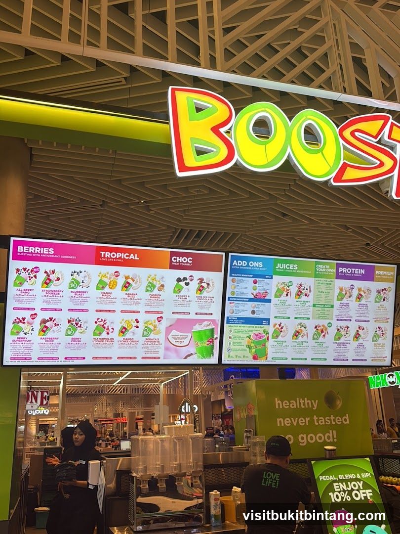 Boost Juice Menu