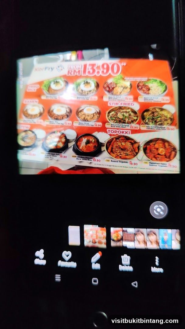 KorFry Menu