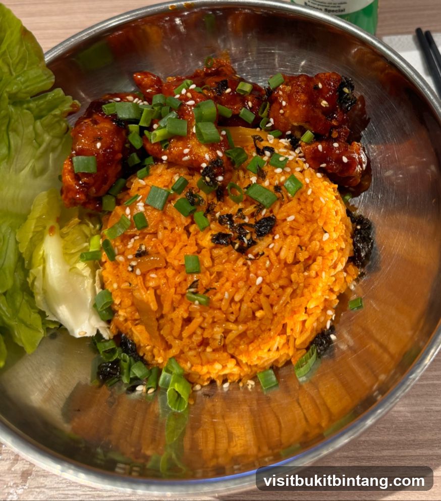 Korean Fried Chicken and Rice Bowl