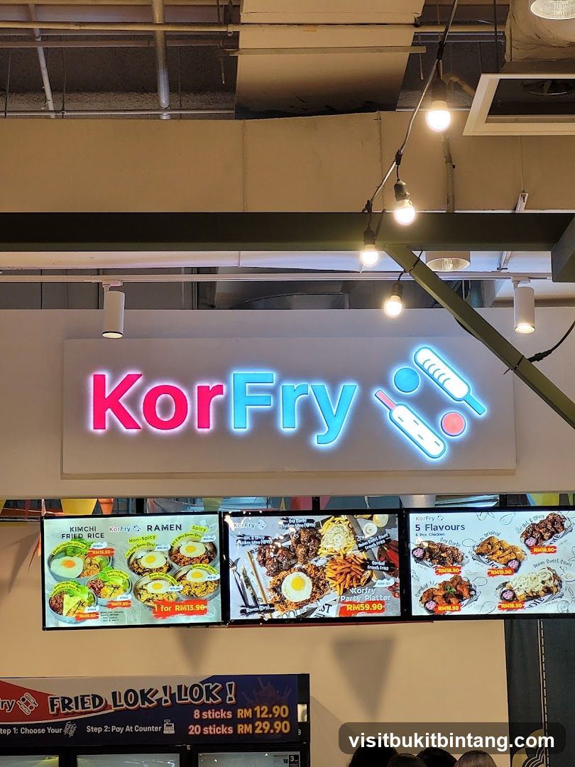 KorFry Menu Display