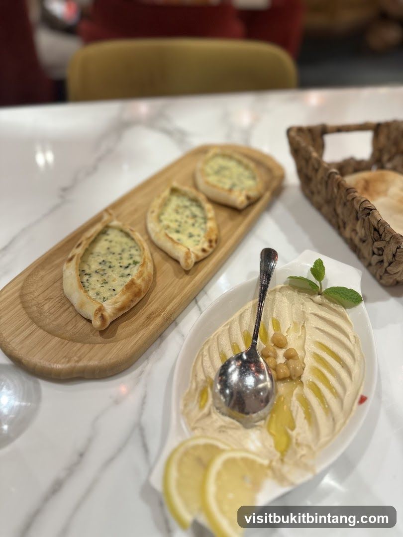Hummus and Pastries