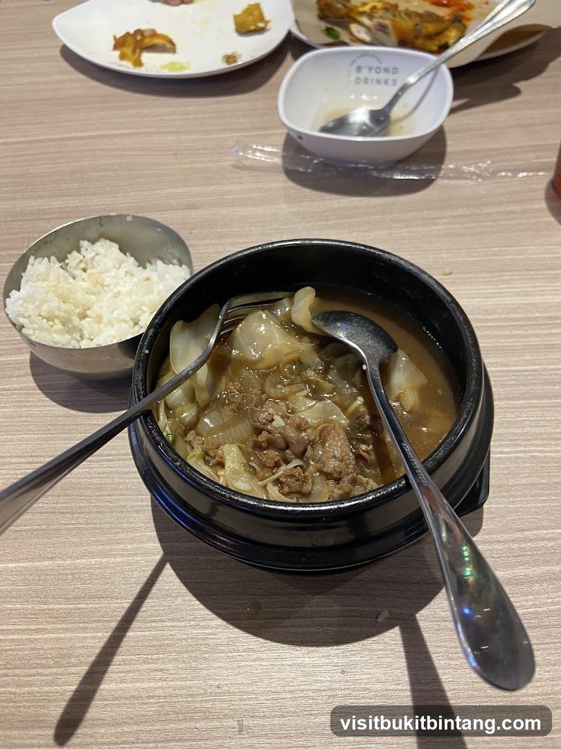 Table with Korean Food