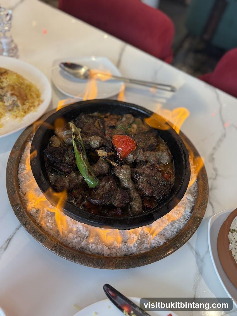 Flaming Meat Dish