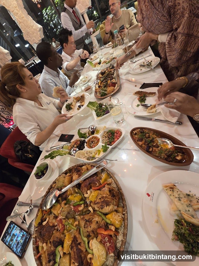 People dining at a restaurant