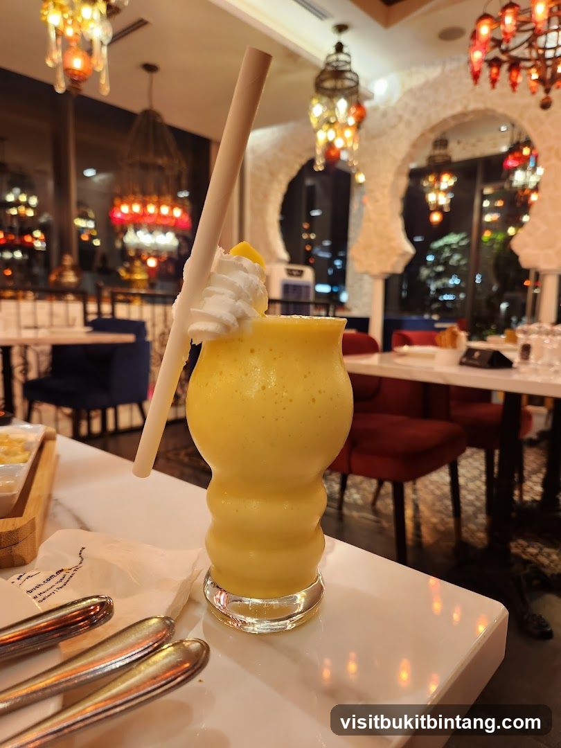Mango Lassi with Whipped Cream