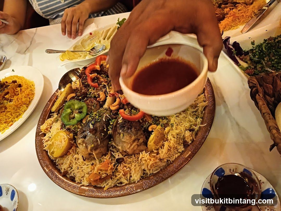 Shared Meal with Rice and Meat