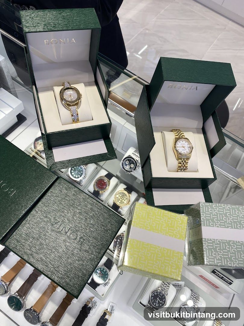 Bonia Watches Display