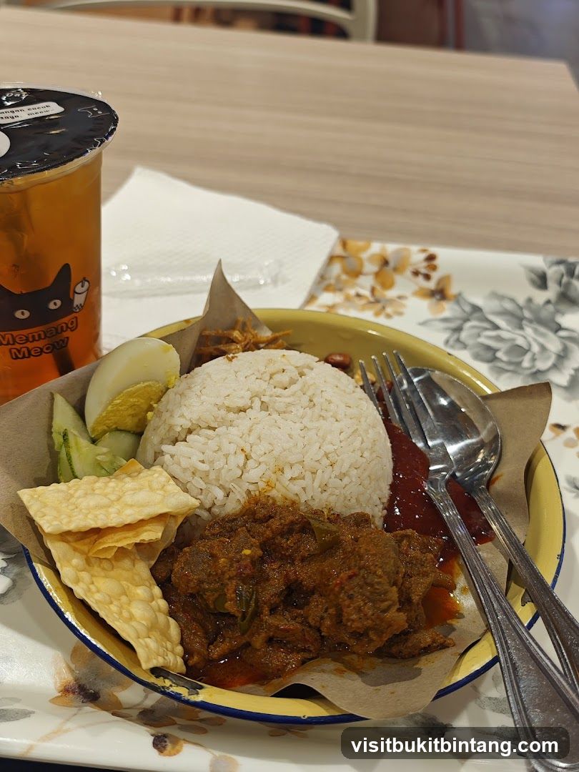 Nasi Lemak with Drink