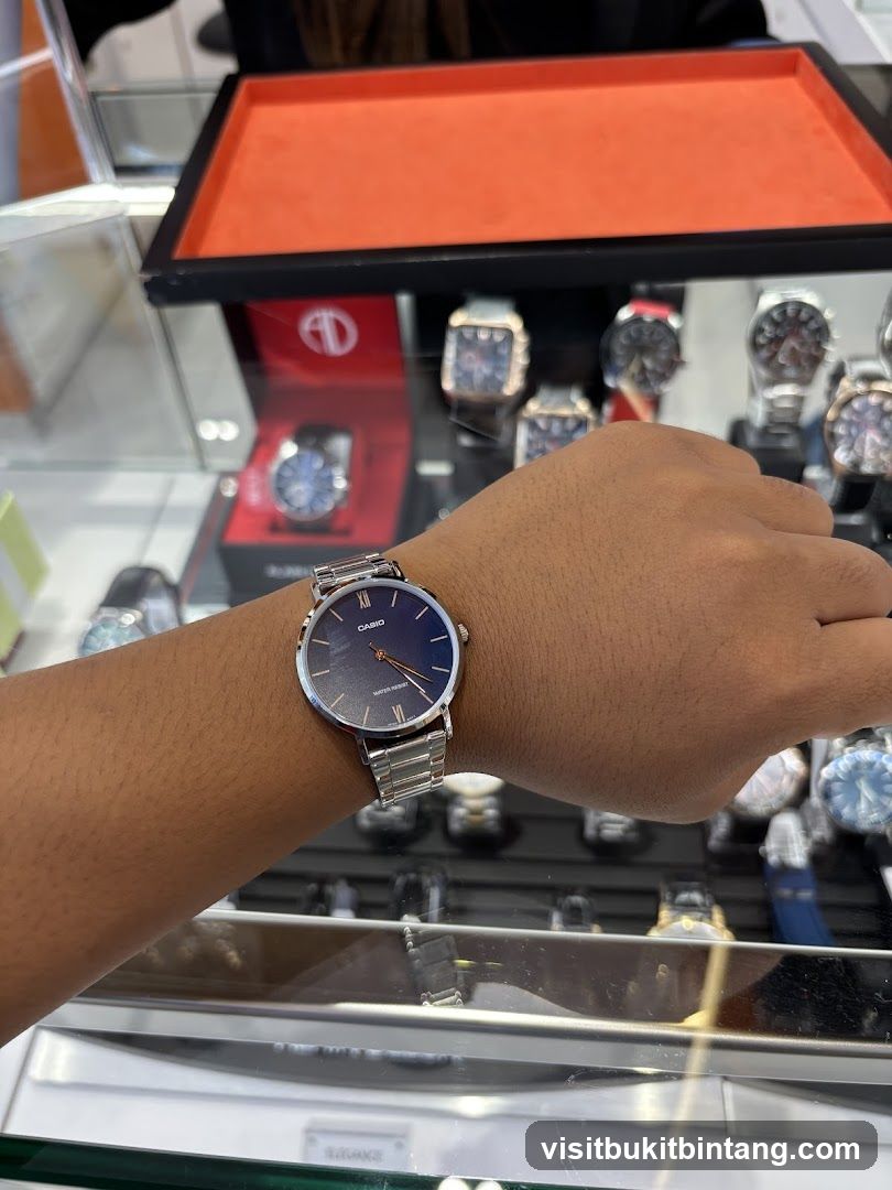 Person wearing a Casio watch