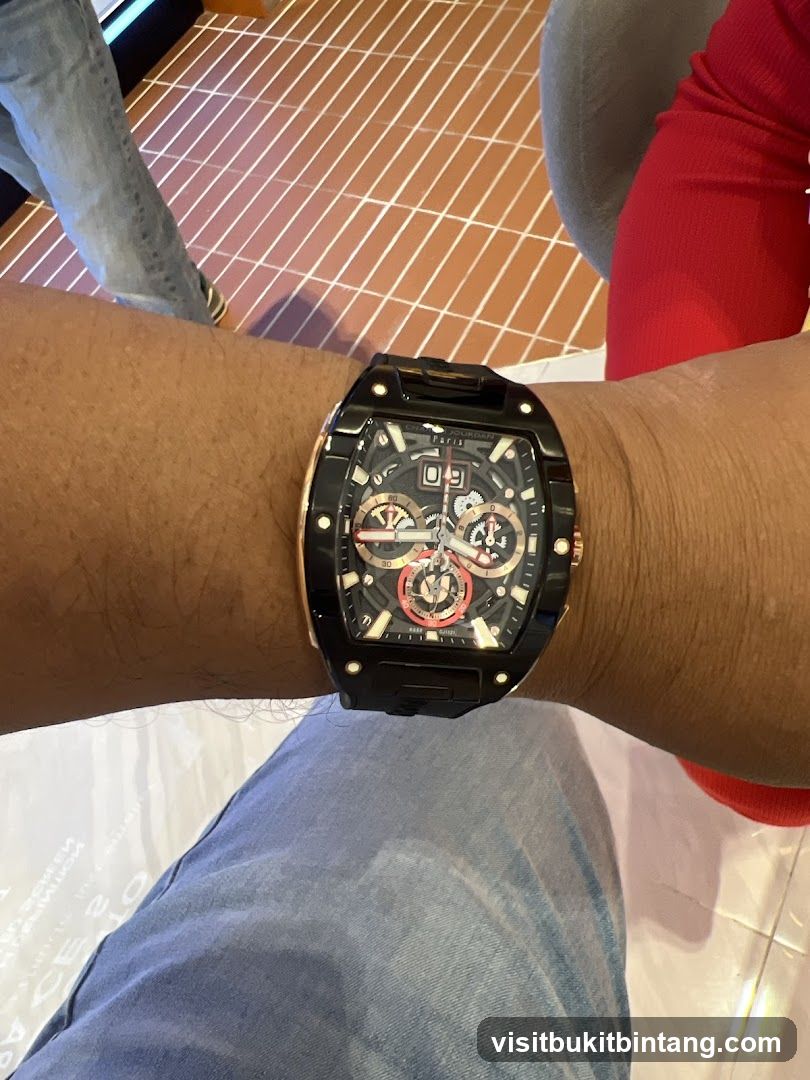 Watch on wrist