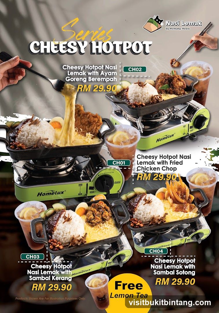 Cheesy Hotpot Nasi Lemak Series