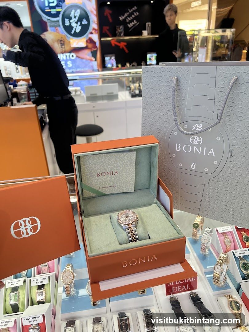 Bonia Watches Display