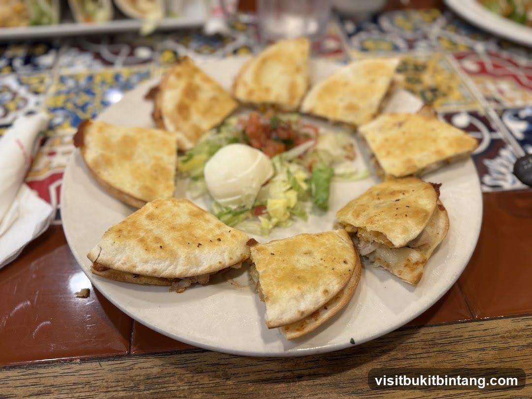 Quesadillas with Salad