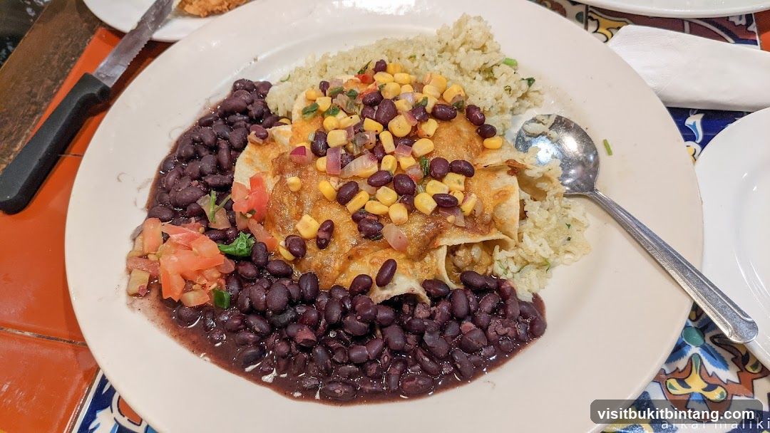 Enchiladas with Black Beans and Rice