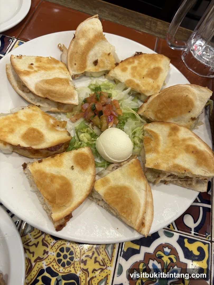 Quesadillas with Pico de Gallo and Sour Cream