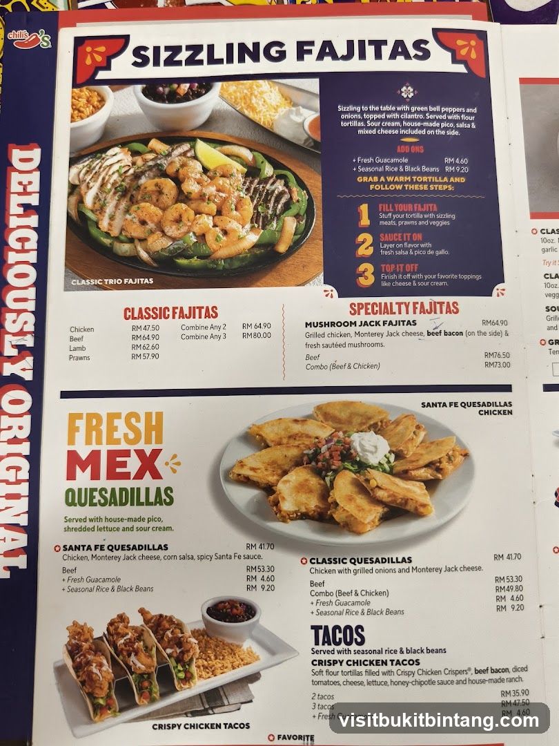 Chili's Menu