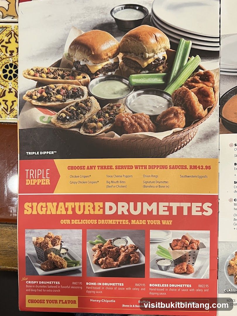 Triple Dipper & Signature Drumettes